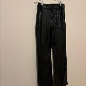 Dynamite Black Leather Look Pants
